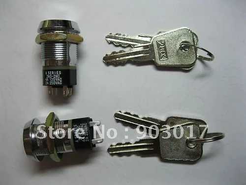 2NO 2NC переключатель замка вкл/выкл зажигания KS28 10 шт. в партии Лидер продаж|switch