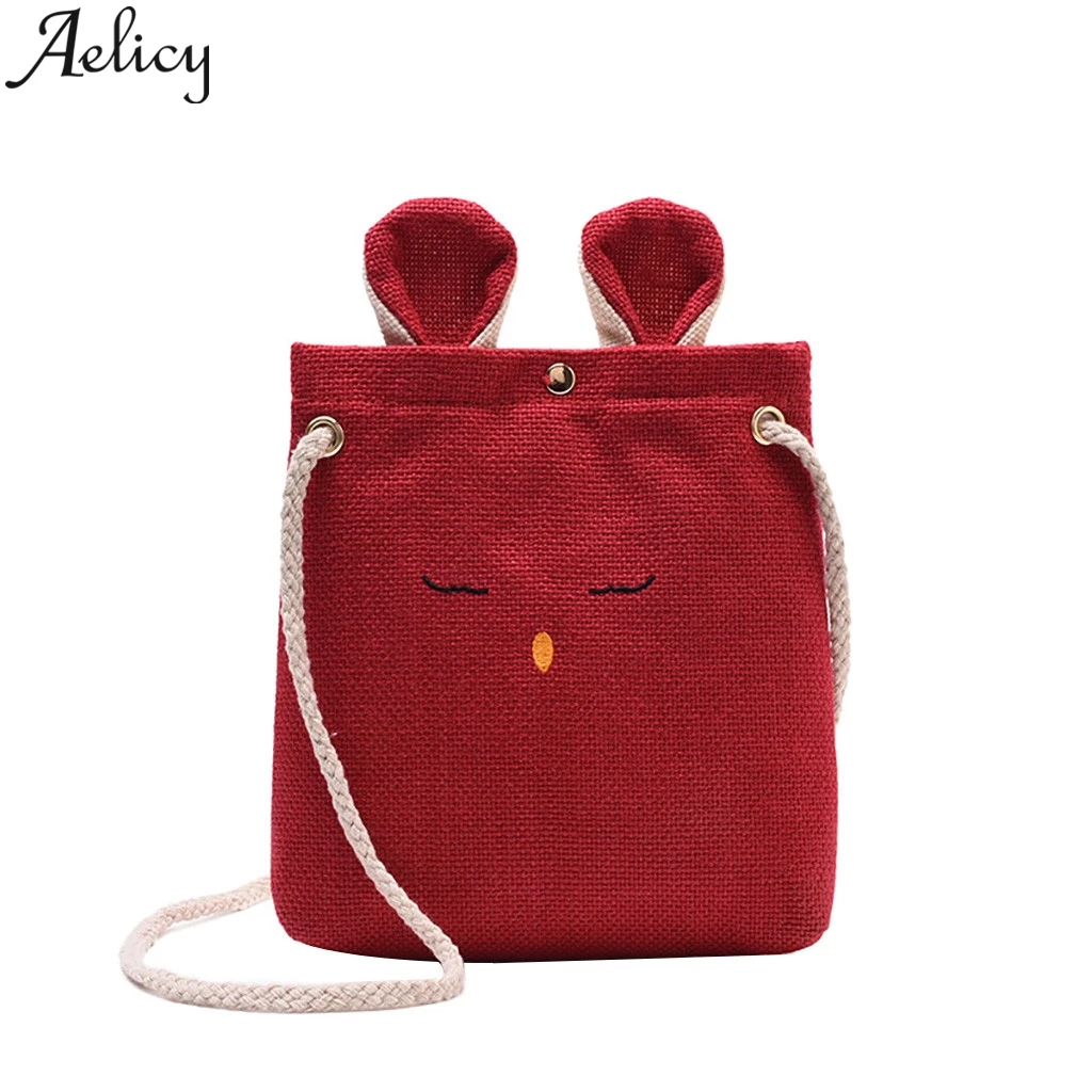 Женская сумка Кроссбоди Aelicy маленькая квадратная через плечо с кошачьими ушками