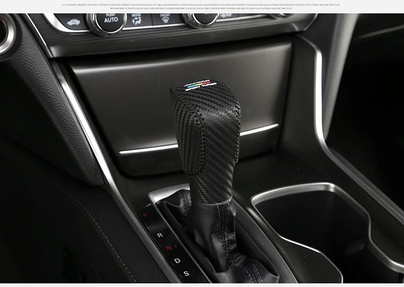 Для 10го Honda Accord из искусственной кожи рычаг переключения передач, крышка рычага переключения передач, крышка ручки переключения передач, украшение автомобиля, внутренние аксессуары