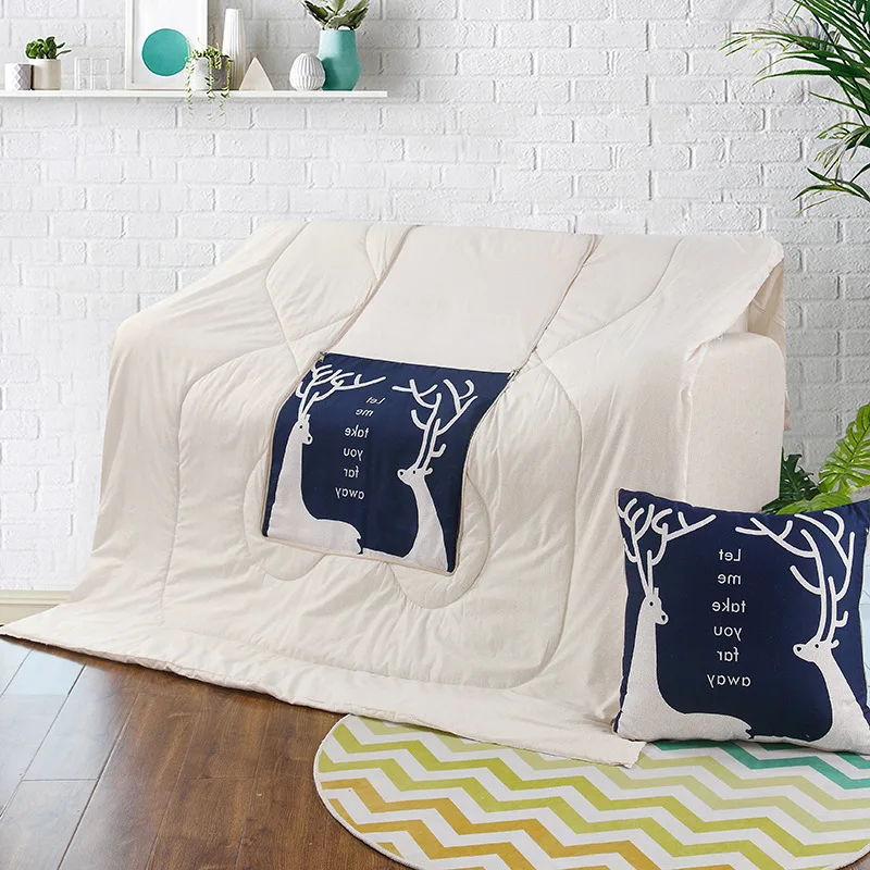 Home Decoration Shape-shift Cushion 45*45cm Back ChristmasCushion Open Size 120*160 Cushion Blanket Quilts Car Cartoon Throw Pil