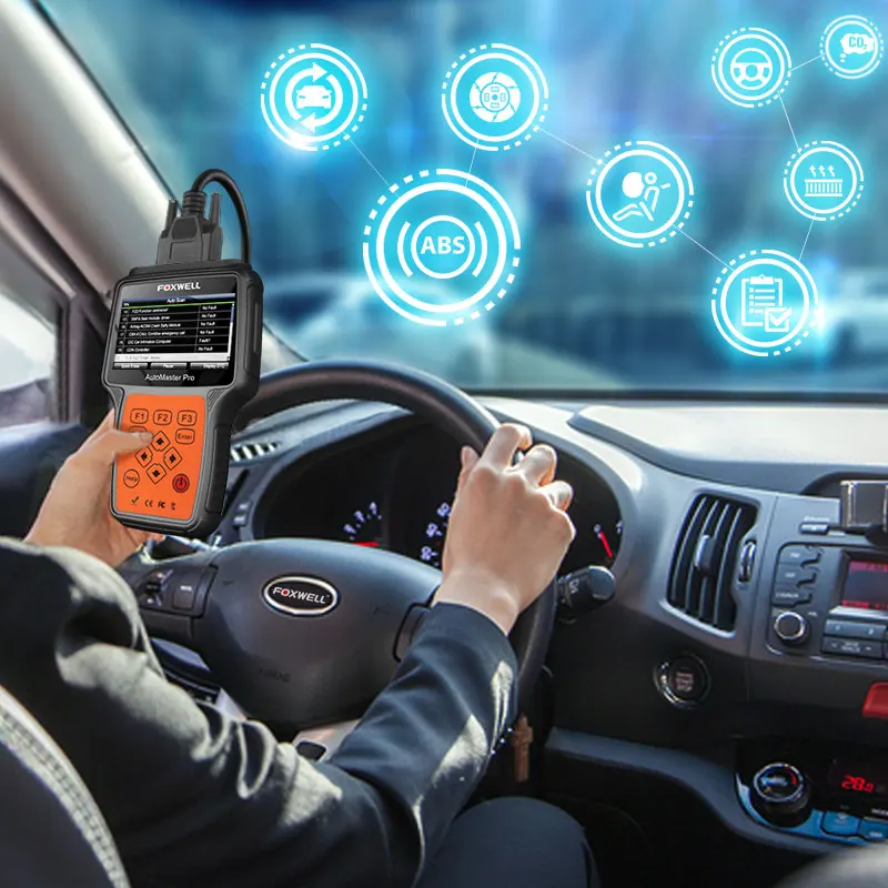 БД автомобиля диагностический инструмент Foxwell NT624 Pro полный системы двигателя