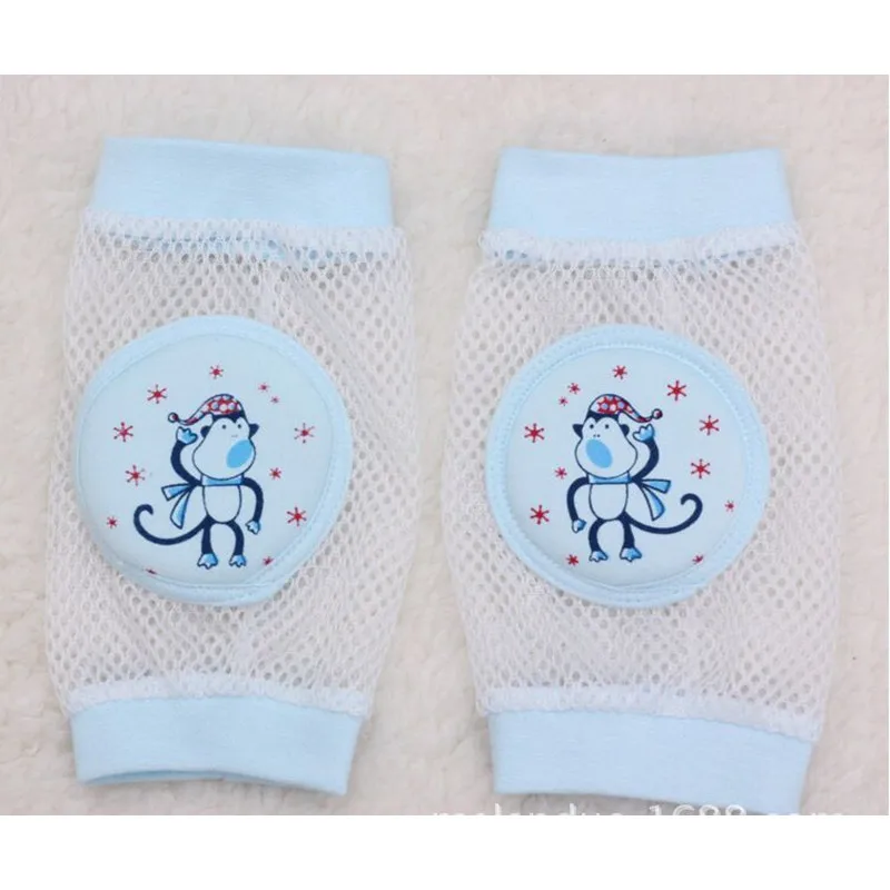 2 пары Детские гамаши для ног защитные наколенники ползания сетчатые с рисунком