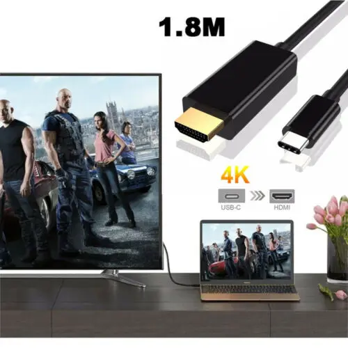 Кабель адаптер USB Type C 4K HDMI HDTV для Macbook Samsung Galaxy S8 S9 S10 + Huawei P30 P20 P10 Mate 20 series|Кабели
