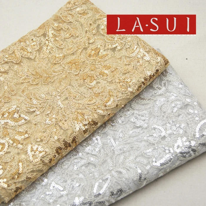 LASUI 2017 блестки золото серебро 3D мягкая благородная и красивая вышивка пайетки