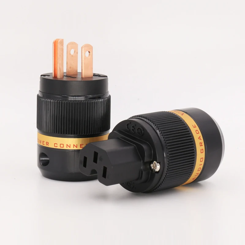 Viborg VM501 + VF501 Чистая медь AC US вилка Redcopper разъем питания IEC 1 пара | Электроника