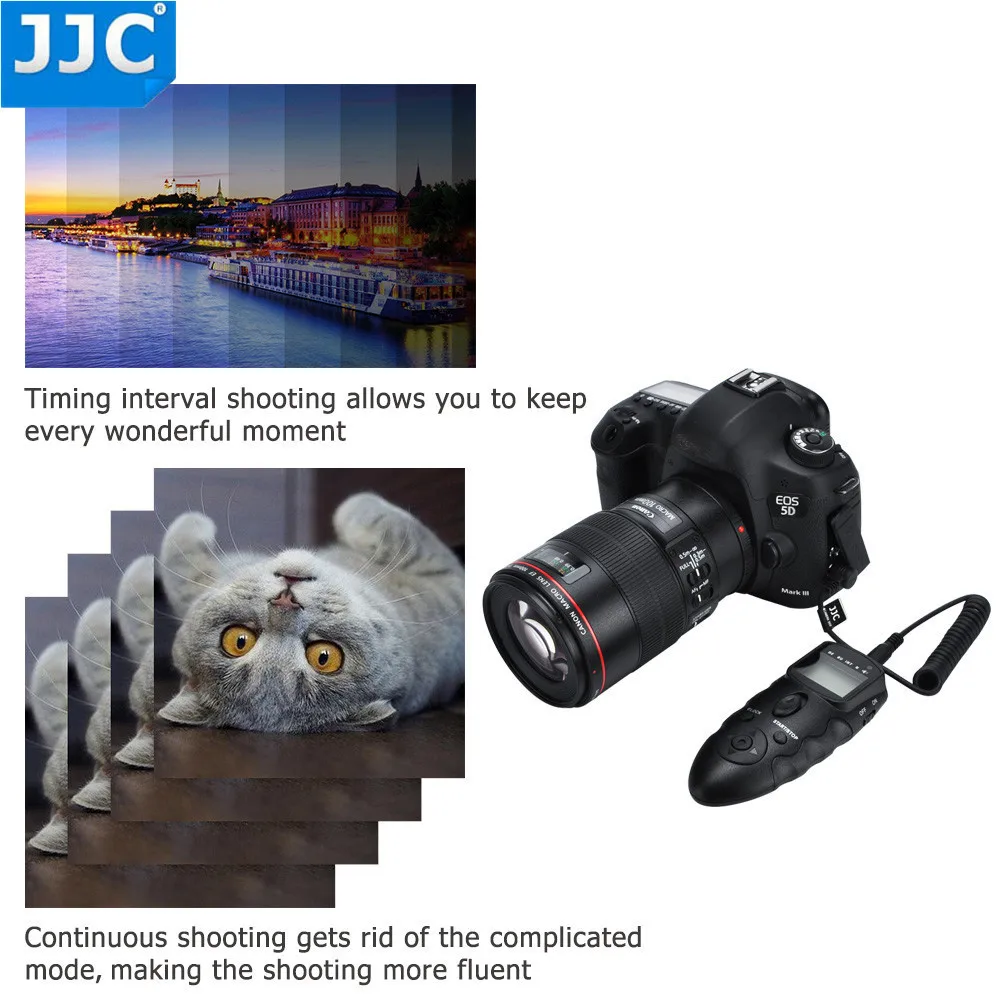 JJC DSLR с несколькими дистанционными интерфейсами и ИК приемником Таймер камеры