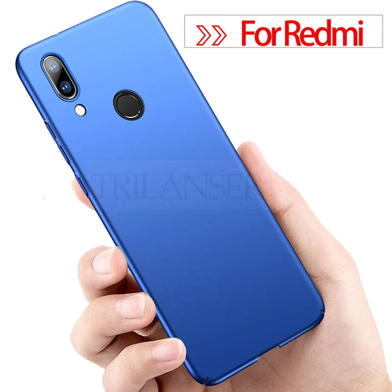 Trilanser тонкий поликарбонатный чехол для телефона Redmi 7A note 7 pro матовый Xiaomi Чехол