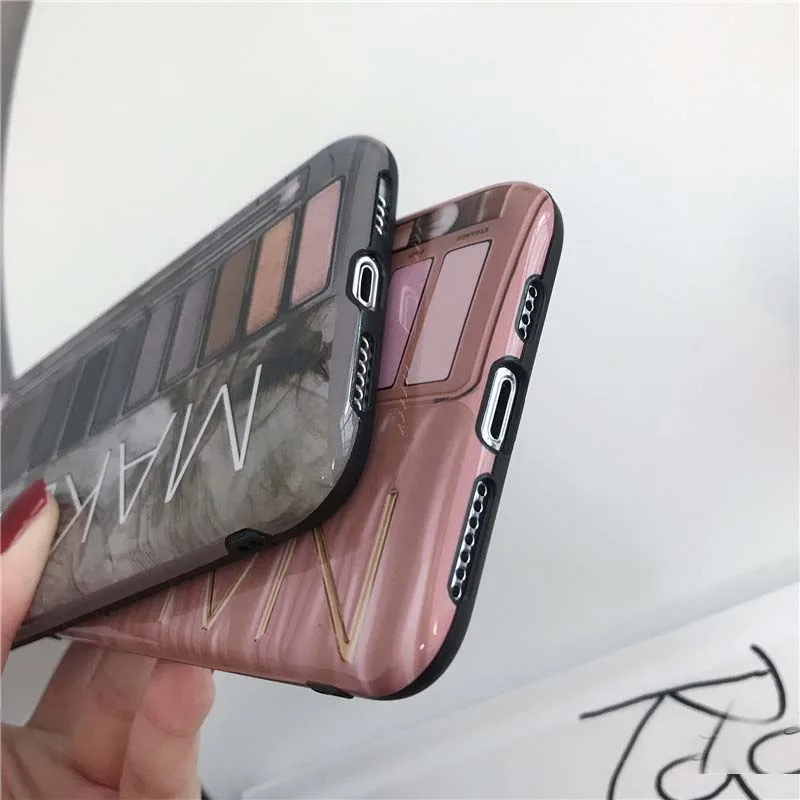 JIBAN макияж тени для век палитры чехол телефона OPPO R11SP R15X VIVO X9 X20P huawei Mate10P P20P мягкий