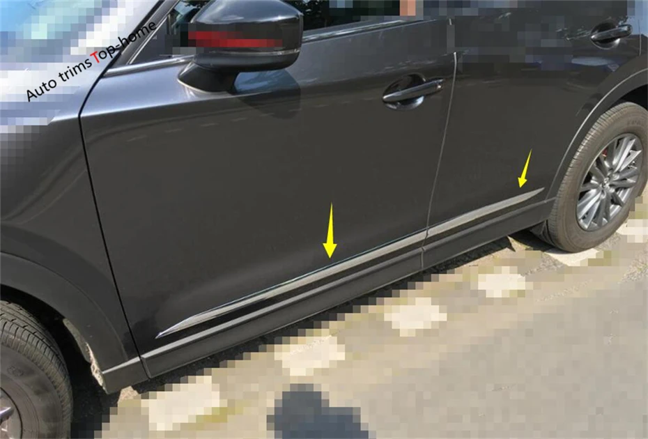 Yimaautotrims хромированная боковая дверь молдинговая полоса наклейки крышка отделка