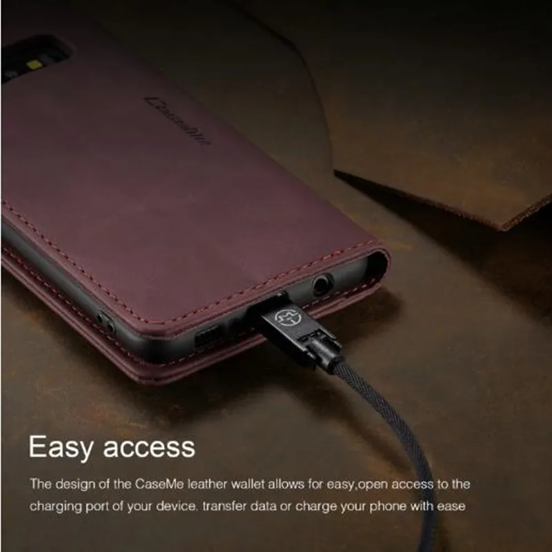 Магнитный чехол CaseMe для iPhone 11 Pro Max кожаный чехол-бумажник телефона Samsung S10 S10e S9 S8 Plus