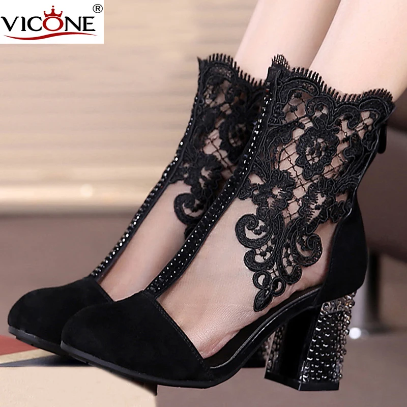 Женские ботинки из нубука на шнуровке с круглым носком|boot shoes|chunky heelsfashion boots |
