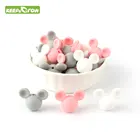 10 шт., силиконовые бусины-прорезыватели для зубов