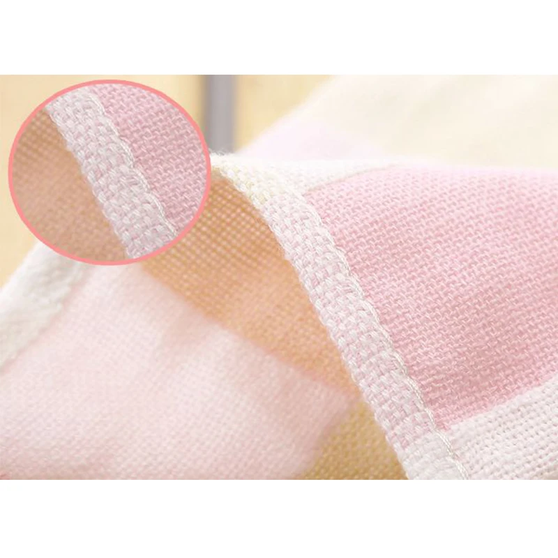 

New Dual-layer Cotton Towel Gauze Lattice Towel Handkerchief Square Bath Towels Reusable Breathable Saliva Wipe Towel