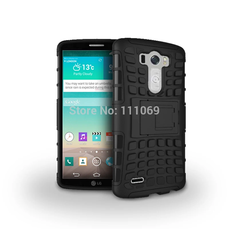 

500x DHL Free.Silicone Pc Case for LG G3,Future Armor Heavy Duty Hybrid Stand cover case For LG G3 D850