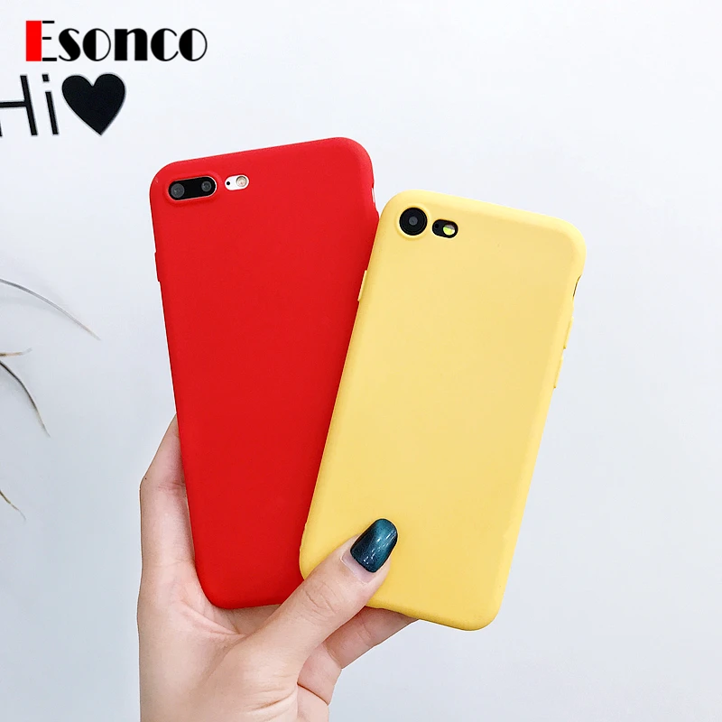 For Iphone 6 case 6s 7 8 X Plus Rubber Colorful Phone Bag Cases Silicone Case for 6Plus 6sPlus 7Plus 8Plus |