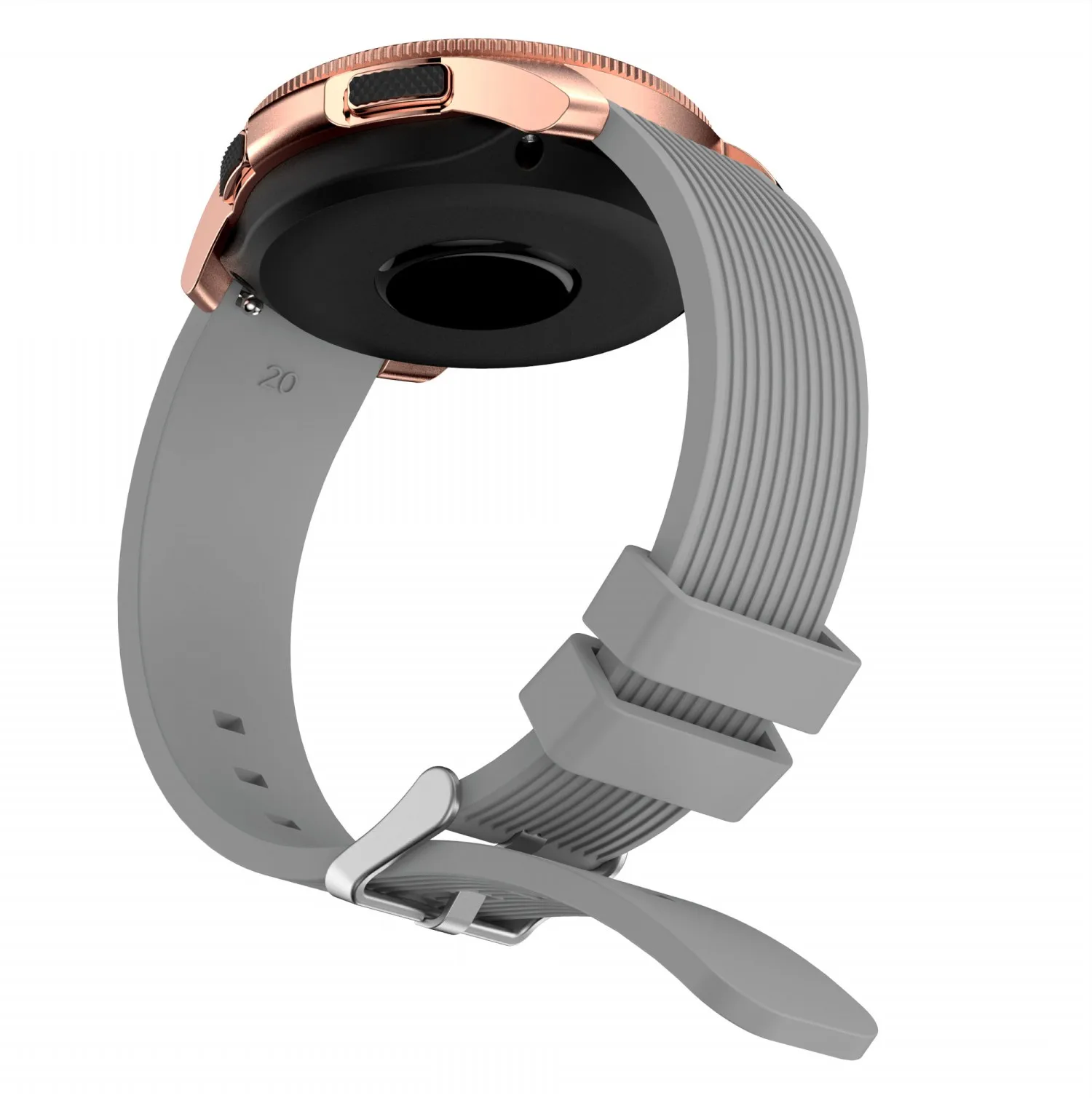 Мягкий силиконовый ремешок для часов samsung Galaxy Watch 42 мм R810 ремешок полосатый резиновый сменный Браслет 20 мм ремешок
