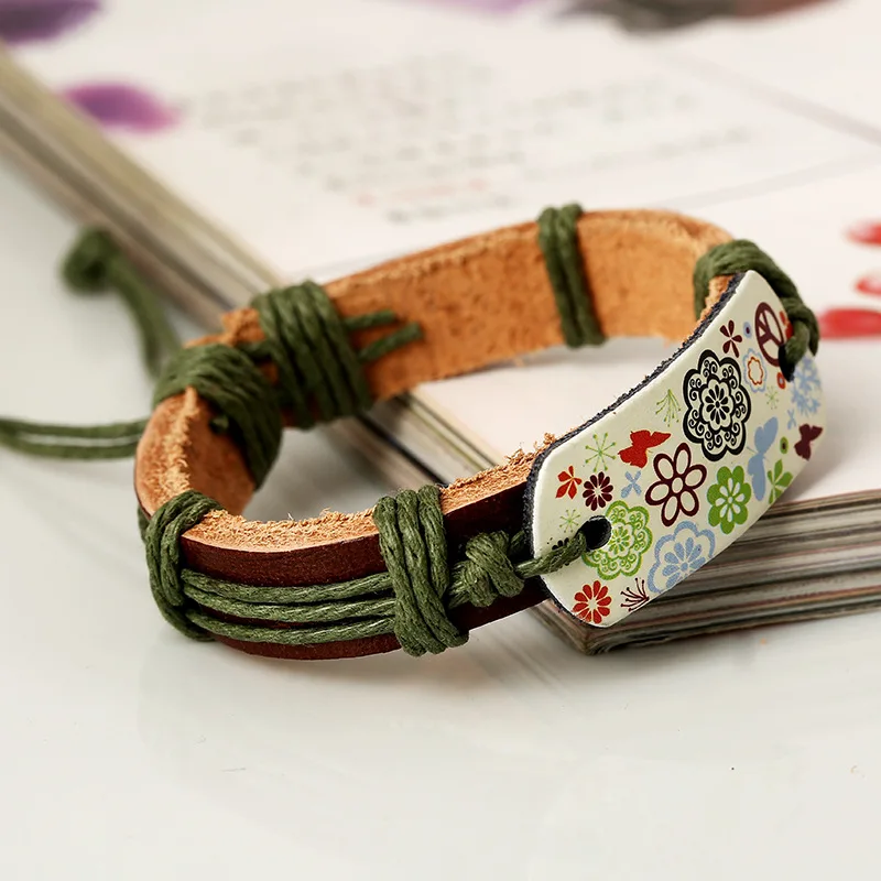 3 шт. браслеты-талисманы с символами мира и браслеты изгибающиеся бабочки