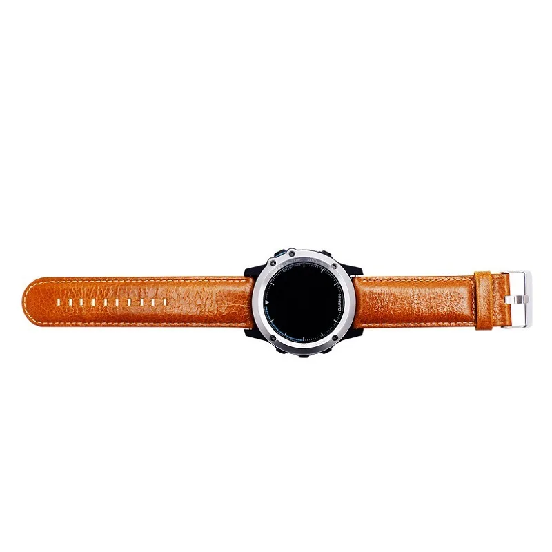 

JKER Replacement Genuine Leather Watchband Strap for Garmin Fenix 5X for Garmin Fenix 3 3 HR Watch Wrist Band Strap