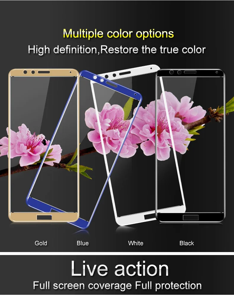 Защитная пленка Imak из закаленного стекла для huawei Honor 7X с полным покрытием для huawei Honor 7C glass Honor 7A glass