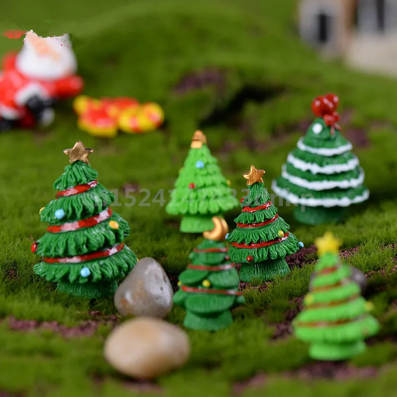 5 шт. миниатюрные украшения для сада с надписью Merry Christmas|Статуэтки и миниатюры| |