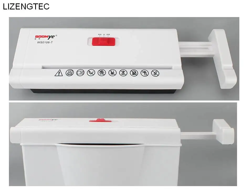 Бесплатная доставка LIZENGTEC новый дизайн многофункциональный измельчитель бумаги