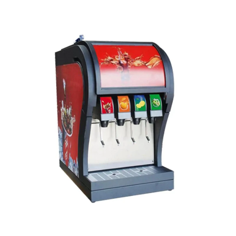 

Free shipping 100GP Fast food restaurant 4 flavors coke vending machine dispenser for sale