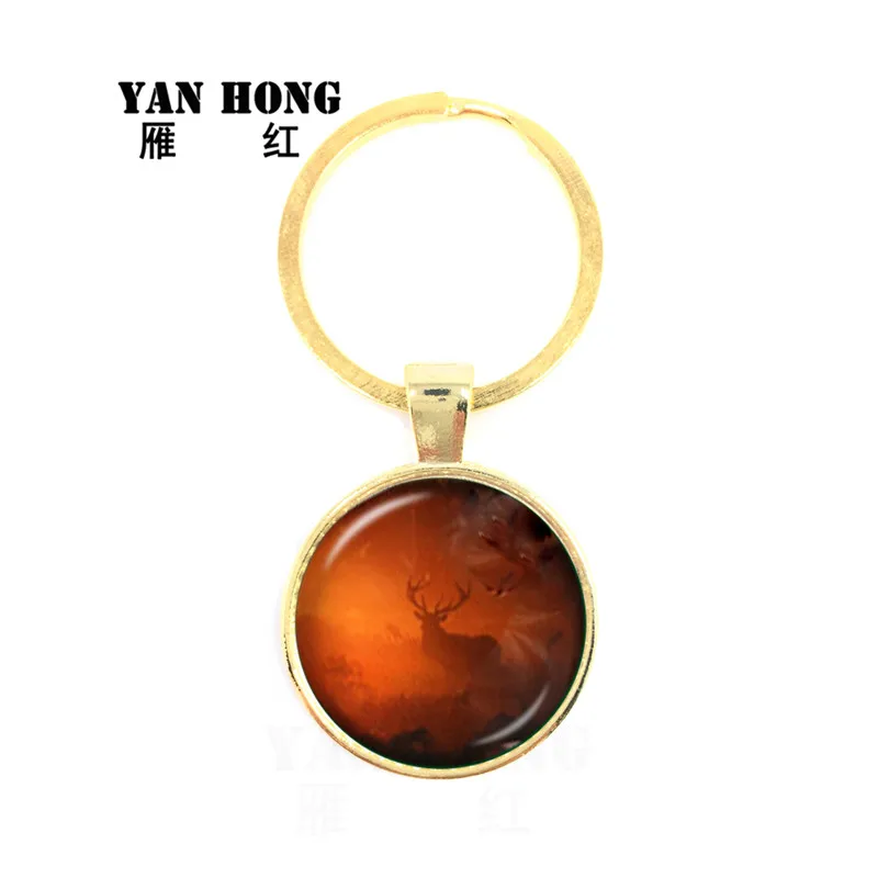2019 ювелирные изделия Yanhong модные Кристальные стеклянные ключи и узоры лося