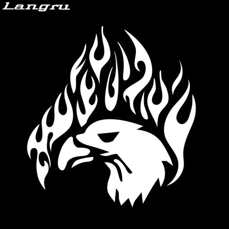 Langru новый дизайн креативные автомобильные стикеры в виде головы орла с