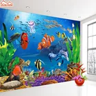 Топ 8d Хрустальная шелковая мультяшная настенная бумага 3d для гостиной Детская настенная бумага морской мир настенная бумага s спальня рулоны фон