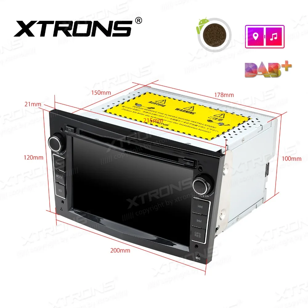 XTRONS Android 8 1 Восьмиядерный автомобильный Радио dvd плеер GPS для OPEL Vauxhall Antara Corsa D 2006 2007