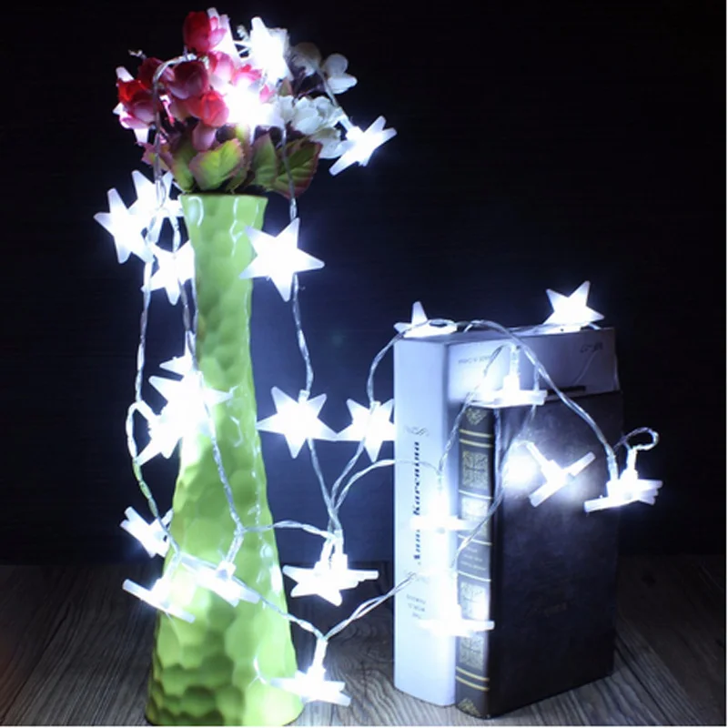 

5m LED stars desktop decorative string LEDfairy Christmas wedding decoration lights battery operation flashing lights decoration