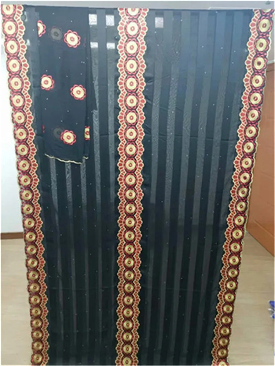 Швейцарская кружевная ткань с камнями Красная атласная шелковая farbic coton