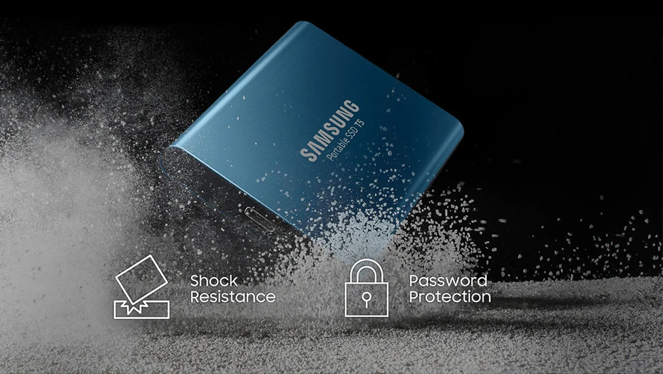 Samsung T5 портативный SSD 1 ТБ 2 ТБ 250GB 500GB Тип c внешний портативный жесткий диск USB 3,1 hdd 1 ТБ для ноутбука Mac pc система