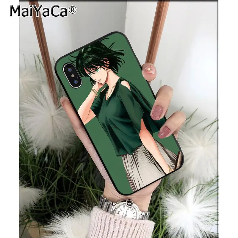 MaiYaCa ONE PUNCH MAN Saitama аниме Силиконовый ТПУ мягкий черный чехол для телефона для iPhone 6S 6plus 7plus 8 8Plus X Xs MAX 5 5S XR