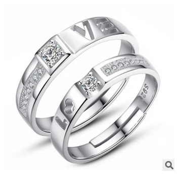 Ювелирные изделия из стерлингового серебра 925 пробы модные кольца свадебные с