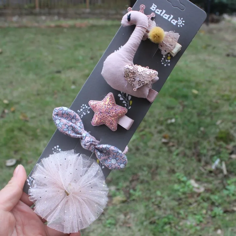 

5 Pcs New Cute Baby Girls Headbands Set Headwears Children Bowknot Flower Hair Clips Hair Accessories Kids Accessories Gifts