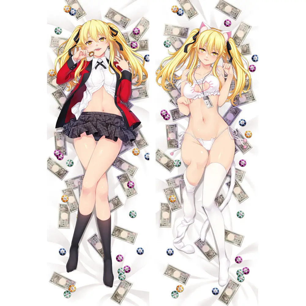 Дакимакура с аниме Kakegurui-компульсивное Gamb сексуальные девушки 150x50 см подушка