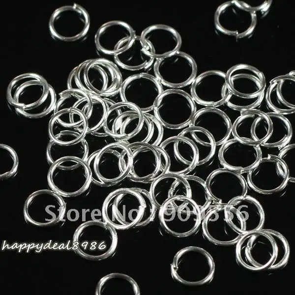 

Wholesale!2000Pcs/lot 5mm Silver Plated Jump Rings Beads findings P96-5
