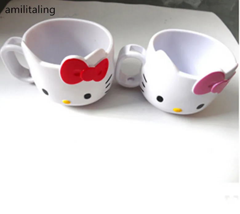 Новинка кружка Hello Kitty чашка с полосками молочная стакан на краску ручкой