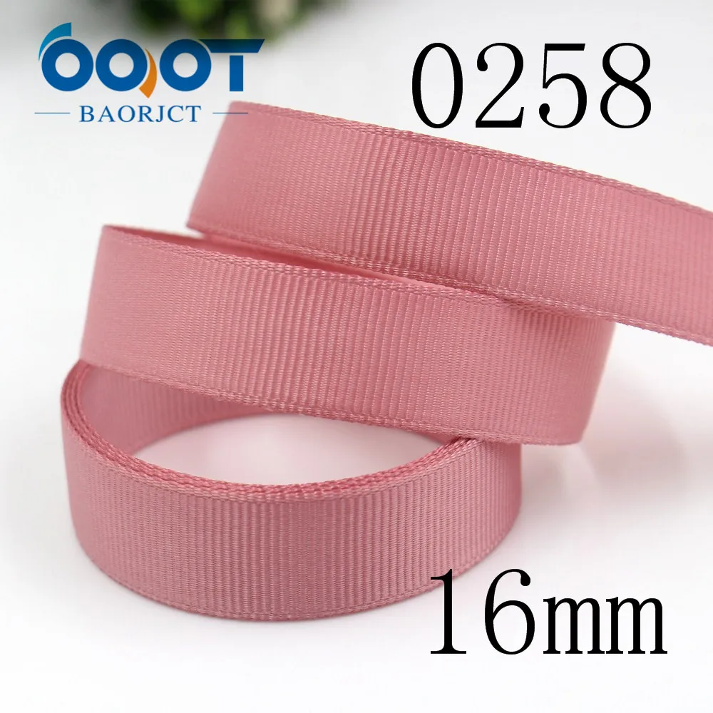 OOOT BAORJCT J 18825 16/20 мм 10 ярдов однотонные ленты термотрансферный принт grosgrain