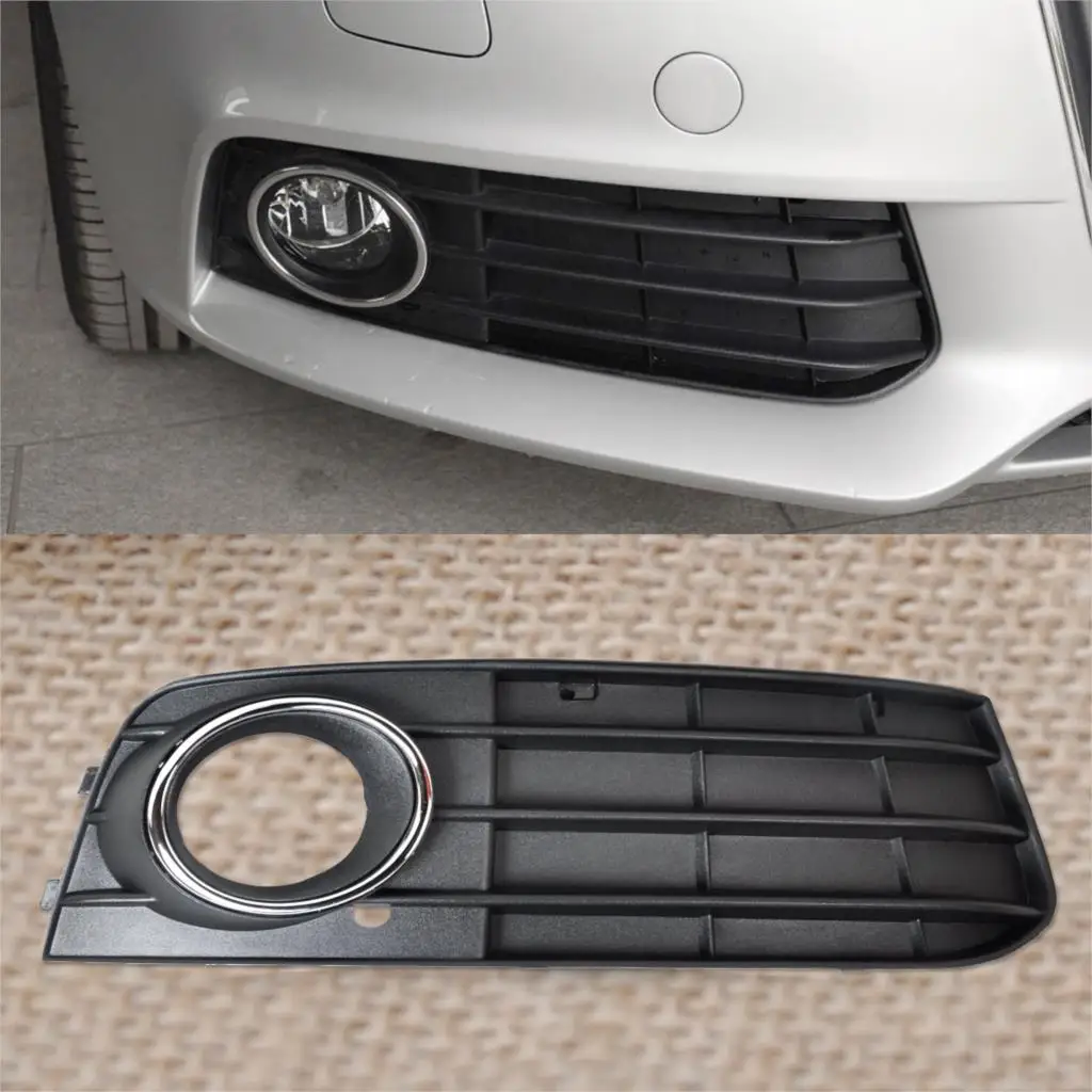

DWCX New Black ABS Right Fog Light Lamp Cover Grille 8K0807682A01C for Audi A4 B8 2008 2009 2010 2011 2012 OEM 8K0807682A 01C