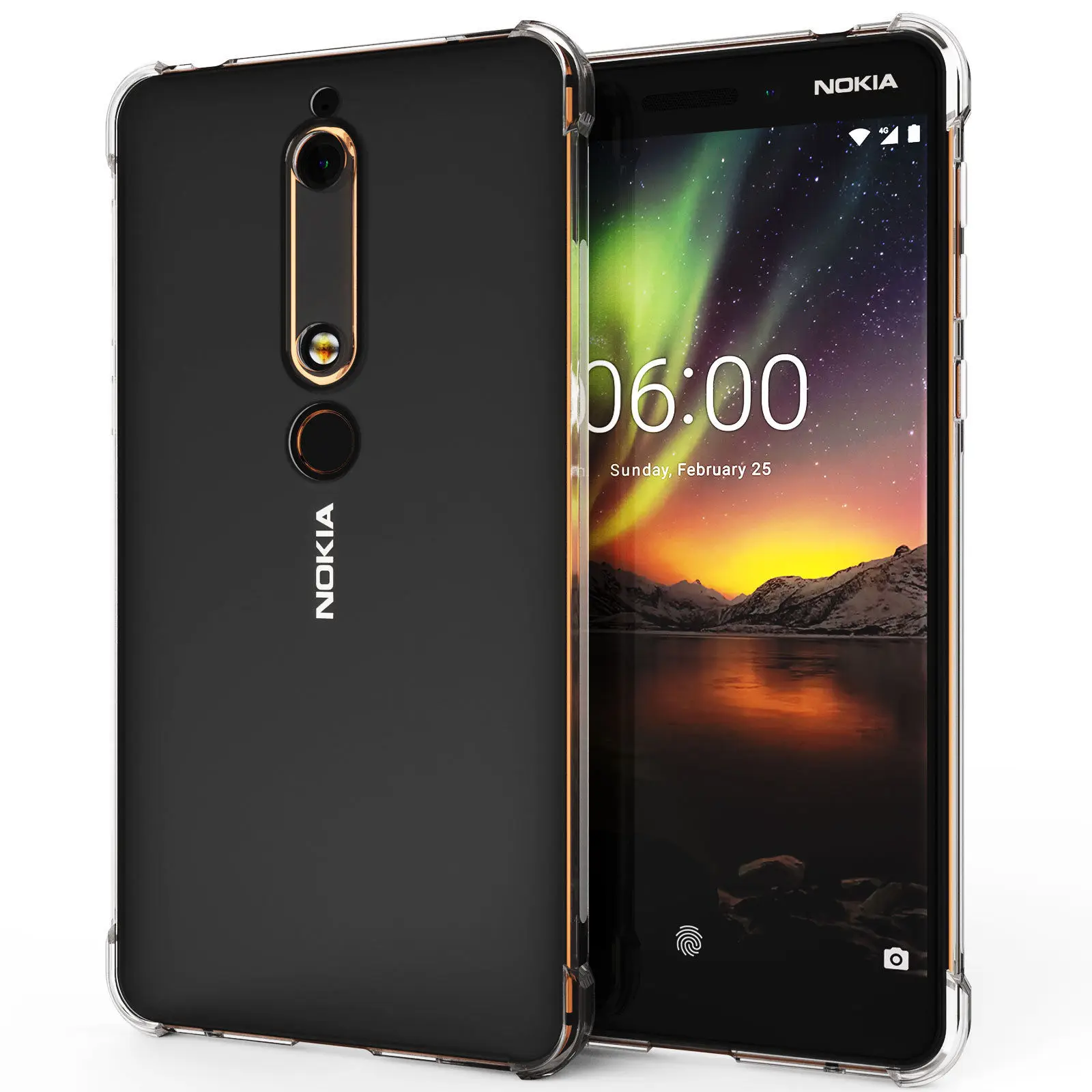 Чехол для Nokia 6 2018 чехол 1 сверхпрочный защитный мягкий из ТПУ 2 3 5 7 8 Sirocco X5 X6 4