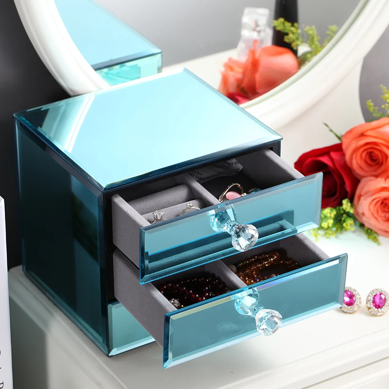 SAFEBET брендовый рыцарь хрустальный стеклянный ящик для хранения ювелирных