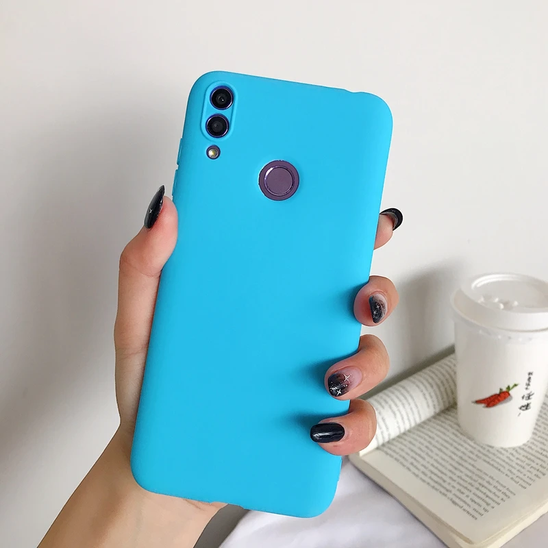 Яркий матовый чехол для телефона Honor 8S 8A 9X Pro 8C 8X 9 10 Lite 20 6X 6C 7A 7C 7S 7X цветной мягкий