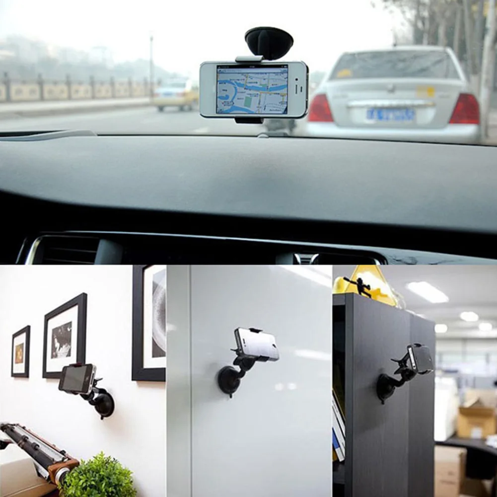 360 Поворотный всасывающий Автомобильный держатель для телефона на приборную