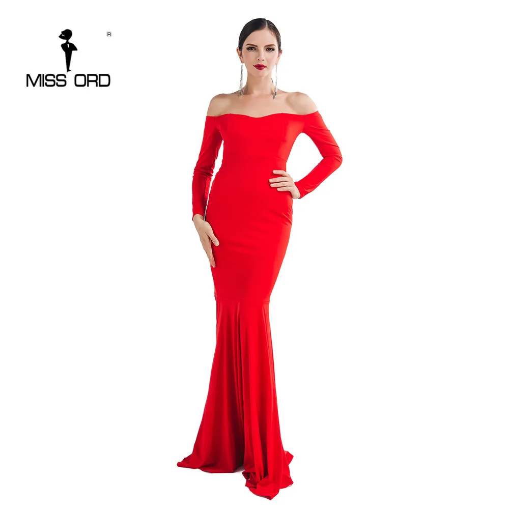Missord 2019 сексуальный бюстгальтер с длинными рукавами макси платье FT4680|maxi dress|dress dress