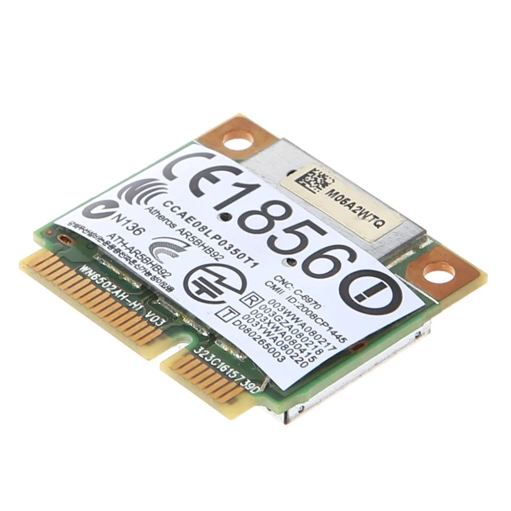 Atheros AR9280 2 4 ГГц Wi Fi 5 WLAN Minipci express AR5BHB92 для Linux хакинтош Win10 Беспроводной сетевая