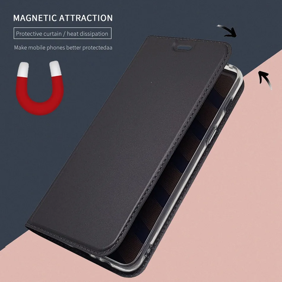 Роскошные Магнит флип чехол для samsung A5 A7 2018 Бумажник кожаный Galaxy A8 плюс карты slot