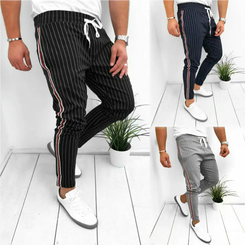 Мужские спортивные брюки летние повседневные облегающие штаны для бега уличная