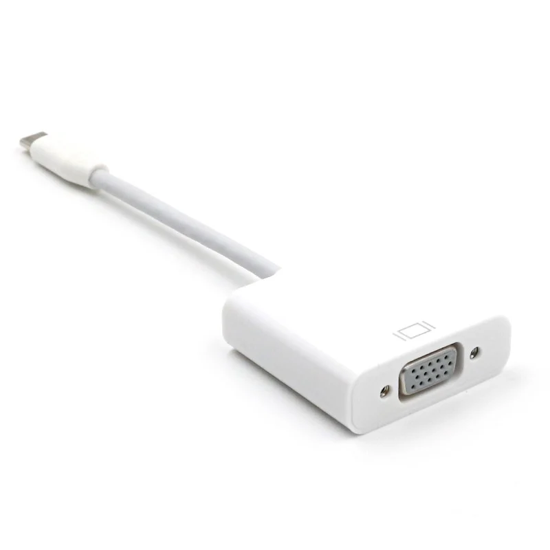 Для Macbook Air Pro Google hp ноутбук 4 K HD USB3.1 USB-C Тип C к VGA Женский Кабельный адаптер-переходник